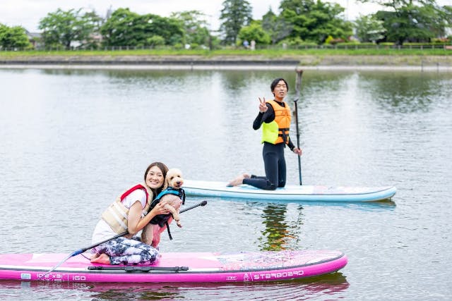 茨城・下妻】SUPの聖地「砂沼」の市街中心部でSUP・ドッグSUP体験をしよう！＜初心者にもおすすめ！＞｜アソビュー！