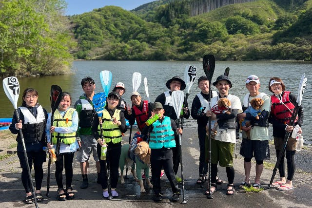 【茨城県・高萩市】大自然が残る県内最大級のダム湖でSUP・ドッグサップ体験！