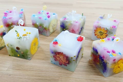 【滋賀・高島・手作りお花のキャンドル】女子力アップ♪アロマ香るボタニカルキャンドルプラン