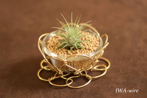 【静岡・浜松・手作り雑貨】ワイヤークラフト【IWA-wire】「ミニトレー」（1個）