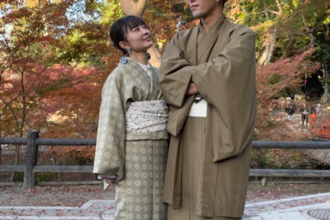 【京都府・京都市・着物レンタル】特別なデートにぴったり！カップル着物・浴衣プラン