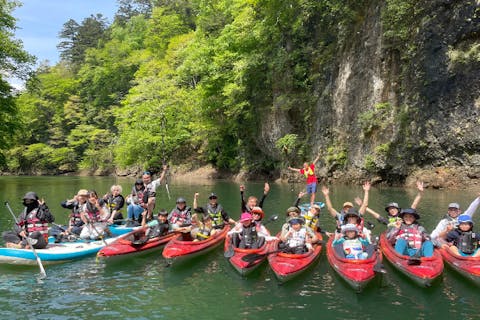 【栃木・那須・カヌー】わんちゃんも一緒に楽しめる！塩原渓谷カヌー半日ツアー