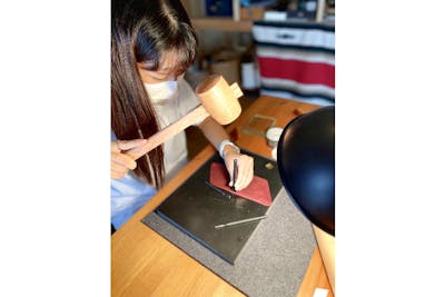 ふるさと納税 財布 長崎県 川棚町  ナチュラル 本格レザー 三角コインケース Kazu Gee Factory OBG003-2 ナチュラル 本革】レザー 三角コインケース【3色から選べます】【Kazu Gee
