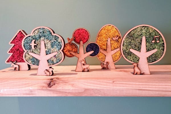 兵庫・神戸・手作り雑貨】スカンディアモスアート＜選べる木枠2個