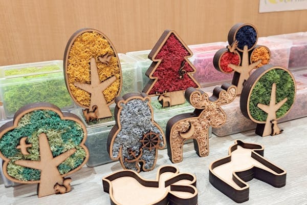 専用　スカンディアモス　フラモ　インテリア　アート　壁掛け 兵庫・神戸・手作り雑貨】スカンディアモスアート＜選べる木枠2