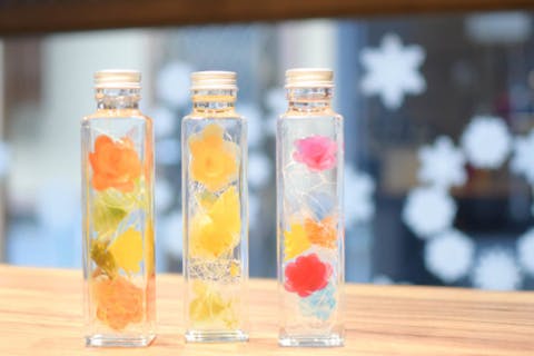 【岐阜・郡上・ハーバリウム】お部屋を華やかに！美濃和紙を使った和紙のハーバリウムづくり体験（大サイズ）