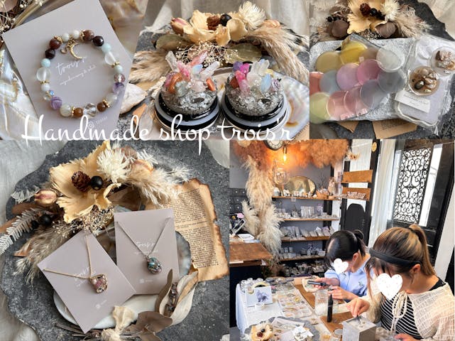 - 天然石アクセサリー制作体験-trois'r