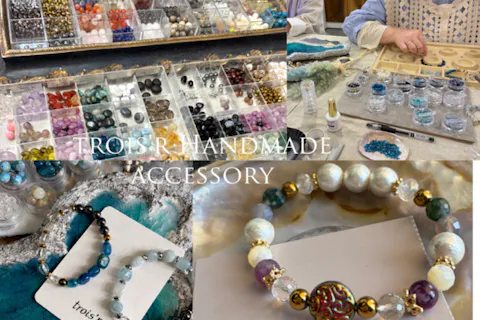 【滋賀・近江八幡・アクセサリー作り】100種類以上の天然石やパーツから選ぶ！毎日のお守りに天然石ブレスレット＜女性・カップル・ファミリーにおすすめ＞