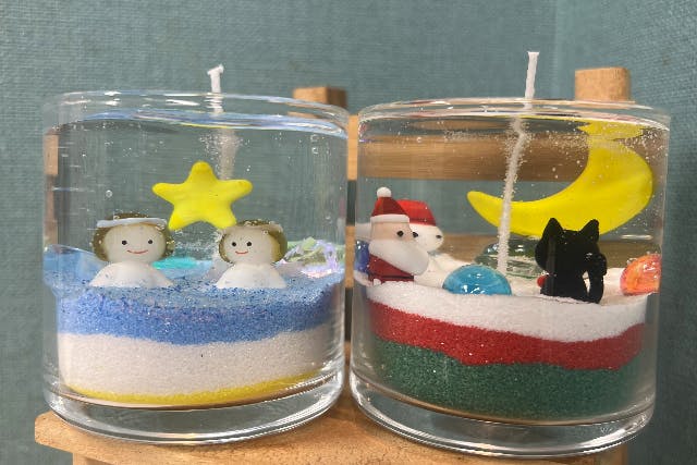 【大阪府・大阪市・手作りキャンドル】キラキラ輝くジェルキャンドル作り（1個）