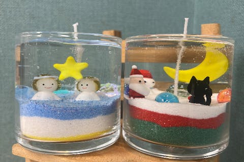 【大阪府・大阪市・手作りキャンドル】キラキラ輝くジェルキャンドル作り（1個）