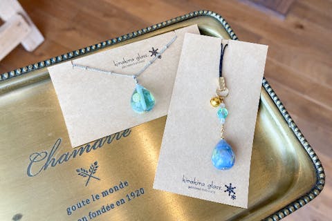 【長野・白馬・とんぼ玉体験】初めてとは思えない出来栄え！とんぼ玉作り（1個）