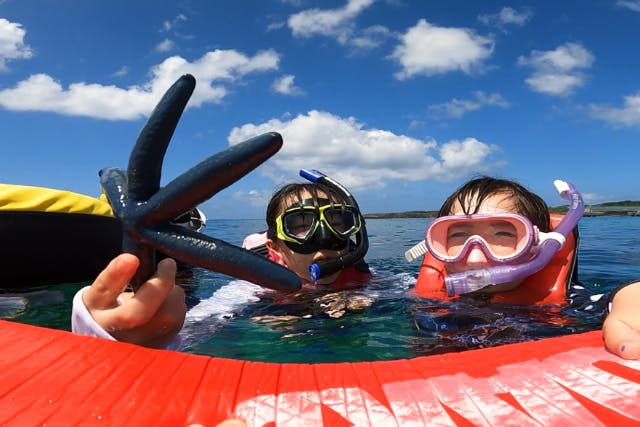 【沖縄・本部町】ゴリラチョップシュノーケリング♪♪GoPro写真データ無料サービス！海を泳ぐのが初めて方、初心者の方、小さいお子様・女性・カップル・家族におすすめ！