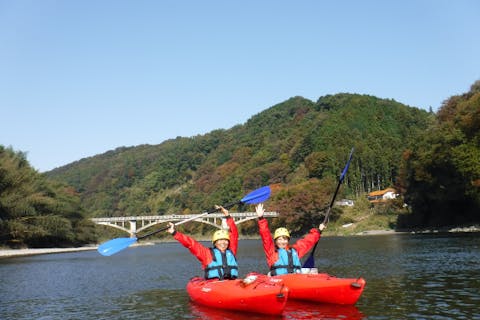 【栃木・那須烏山・カヤック】自然あふれる那珂川でカヤックを使った川遊び　那珂川カヤックアドベンチャー