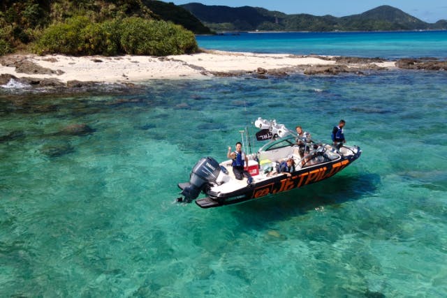 奄美大島【ボートツアー】 コウトリビーチ（シュノーケル付）当日予約可能！口コミ投稿でドローン撮影写真無料プレゼント（90分）※お一人様も可能