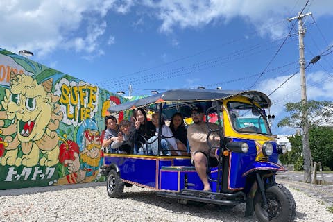 【沖縄・石垣・乗り物レンタル】開放感たっぷり！トゥクトゥク（7人乗り）レンタルプラン