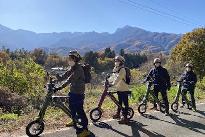 山梨・北杜・乗り物レンタル】e旅ほくと～EVスクーターでエコ旅！甲斐駒ヶ岳山麓エリア｜アソビュー！