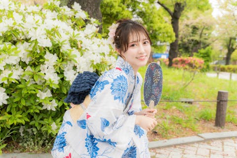 【埼玉・川越・浴衣レンタル】小物・ヘアアレンジ付きで可愛く変身！浴衣レンタル