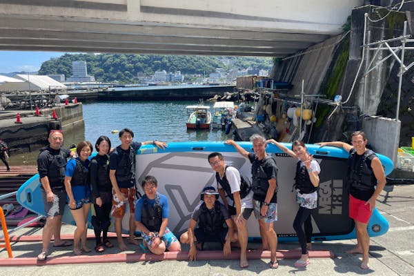 静岡・熱海・SUP】家族や仲間と楽しめる！お子様も大歓迎のビッグSUP