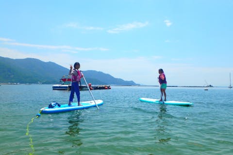 【広島・江田島・手ぶらBBQ】1日中遊べる！ビーチでBBQ＆SUP体験プラン