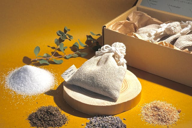 【京都市】　　　　　　　　　　　　　*:._ナチュラル素材で作る　　　　　　［ボタニカルバスソルト (90g／1個)］ 　4個セット手作り体験_.:*