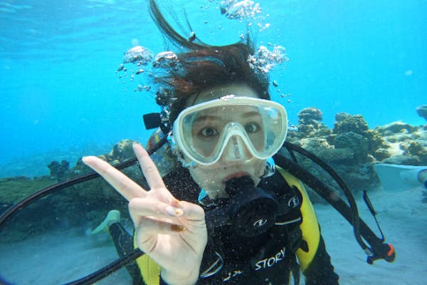 沖縄・座間味・体験ダイビング】ボートエントリーで楽ちん！体験