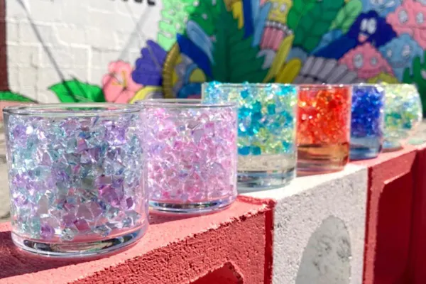 沖縄・港川外人住宅街・キャンドルホルダー】お部屋がキラキラ輝く