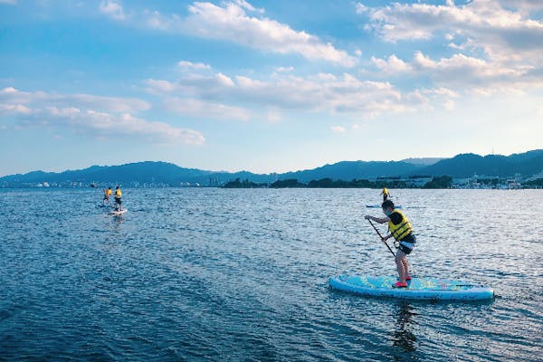 滋賀・琵琶湖・SUP】お手頃に水上散歩！モーニングorサンセットSUP体験