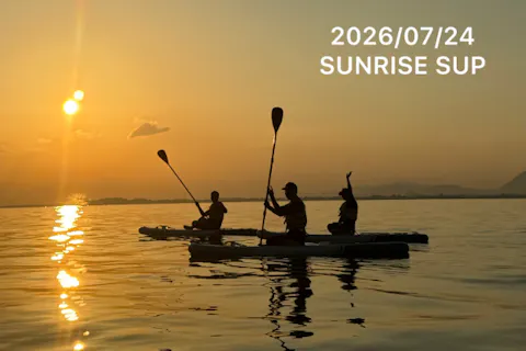 【滋賀・琵琶湖・SUP】お手頃に水上散歩！モーニングorサンセットSUP体験（90分）