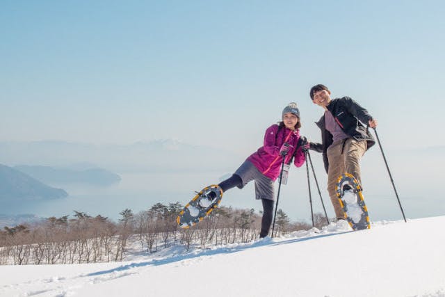 【滋賀・高島・スノーシュー】新感覚の雪遊び！箱館山スキー場でスノーシュー体験