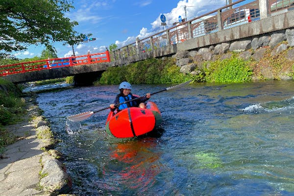 静岡・富士宮・ラフティング】富士山の天然水で川下り！神田川パッ