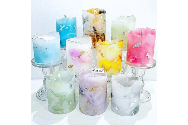 大阪・東大阪・手作りキャンドル】独特の模様がクラシカル！大理石