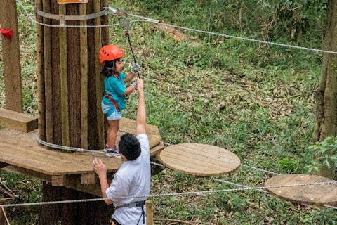 【神奈川・横浜・フォレストアドベンチャー】身長90cm以上の小さなお子様からチャレンジ可能！