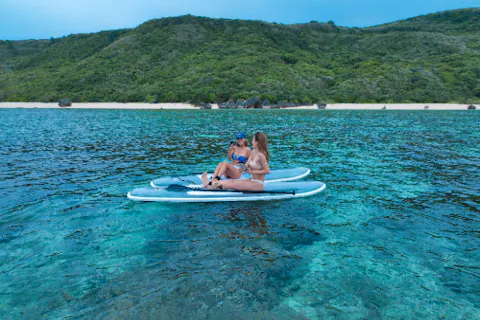 【沖縄・宮古島・SUP】＜3月よりリニューアル！＞クリアサップ体験！最新ドローン撮影付き