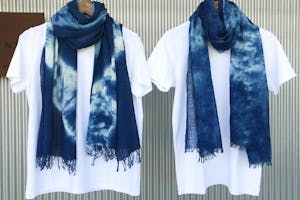 徳島・鳴門・藍染め体験】古民家の工房で楽しもう！ストール藍染め体験