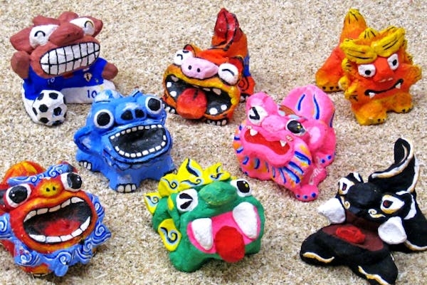 沖縄県・今帰仁・絵付け】美ら海水族館から車で約7分！漆喰シーサー絵