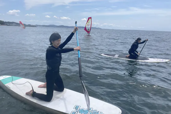 神奈川・鎌倉・SUP】江ノ島と富士山を海から一望！初心者・初級者向け