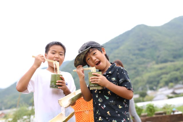 【香川・小豆島・自然体験】小豆島の食文化に触れよう！そうめん流し体験プラン