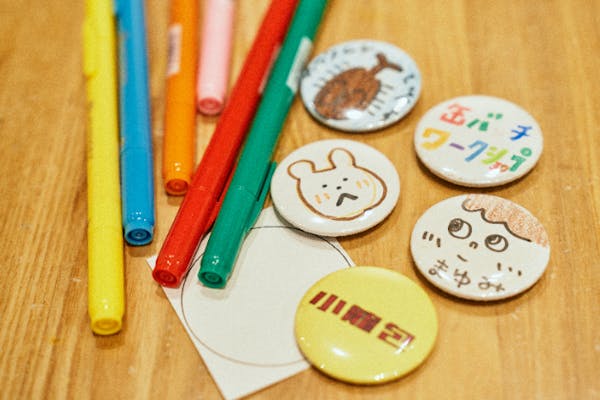 HTT TokyoTokyo マグネットバッジ5個セット 東京・日本橋・手作り雑貨】さくっと楽しめる。缶バッチor