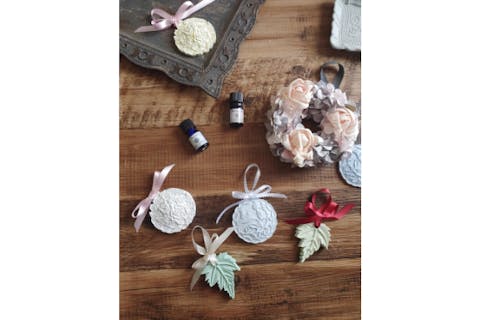 【大阪・梅田・手作り雑貨】心ほぐれるワークショップ。アロマストーン＆バスソルト手作り体験