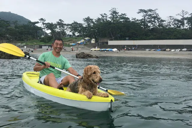 神奈川・葉山・シーカヤック】一色海岸をクルージング！シットオン 