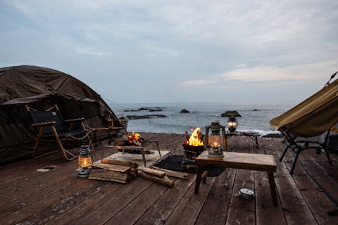 静岡・河津・キャンプ場】海を眺めながら楽しむひと時。キャンプ1区画