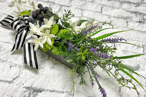 【東京・江戸川橋・神楽坂・フラワーアレンジ】2wayハーブアレンジ～アーティフィシャルフラワー～