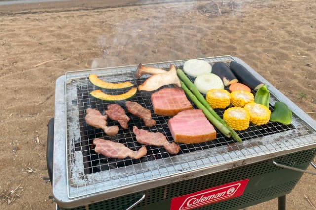 【福島・猪苗代・BBQ】ビーチサイドバーベキュー　BBQセット3時間レンタル