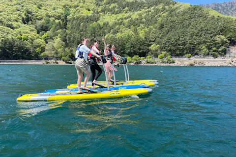 【山梨・西湖・SUPレンタル　GW体験申し込み受付中】1人乗り足漕ぎSUP「Mirage eclipse（ミラージュ・エクリプス）」レンタル60分