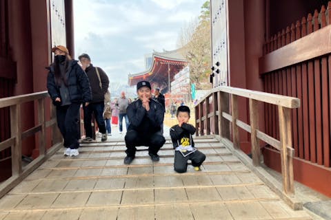 【東京・浅草・忍者修行ツアー】3歳から12歳までの全年齢推奨 屋内と屋外 浅草横断修行ツアー