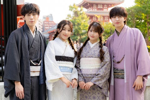 【愛知・名古屋・着物レンタル】JR名古屋駅から3分！本格着物一式レンタル＆着付けプラン♡ヘアセット付き！スタンダードプラン♪