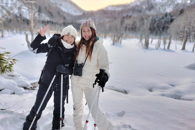 【北海道・支笏湖周辺・スノーシュー】冬ならではの景色を堪能しよう！プライベート スノーウォーク