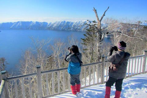 【北海道・知床・スノーシュー】ふかふかの雪の上を進んで裏摩周展望台を目指そう！
