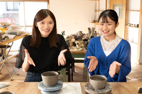 【静岡・御殿場・陶芸体験】時間制限なし！満足いくまで手びねりで粘土遊びしよう♪