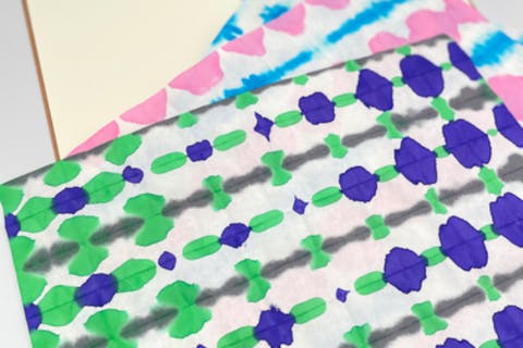 【静岡県浜松市・染体験】和紙染めをして自由帳に変身させよう！